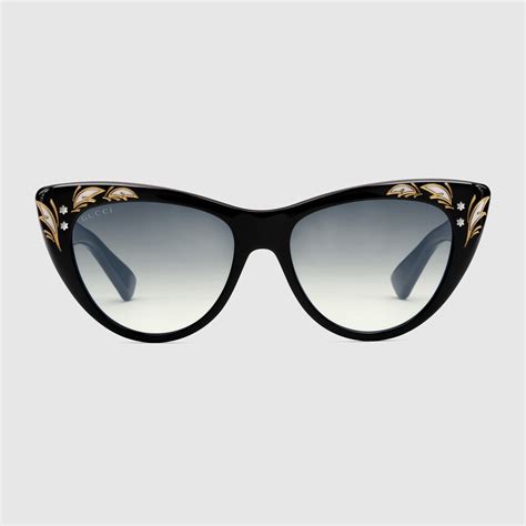 gucci oversized cat eye sunglasses